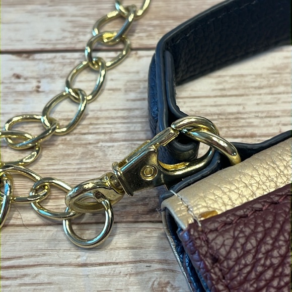 NWT Giani Bernini Wallet Clutch Crossbody Mini Handbag Gold Maroon Navy Blue - Picture 13 of 13